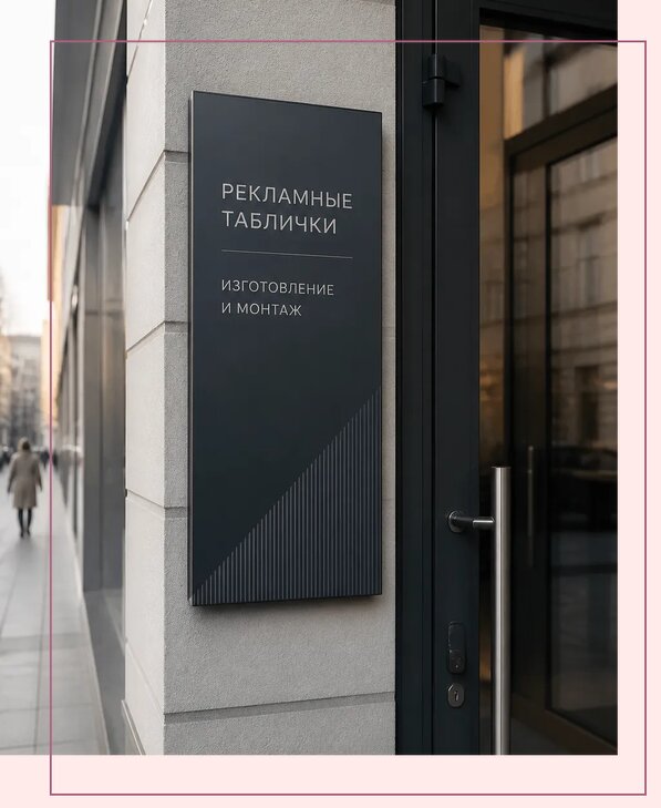 Рекламные таблички в Егорьевске по цене от 4557 р. | Аванза-Грь