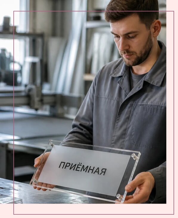 Таблички из оргстекла на заказ в Егорьевске от 3949 р. | Аванза-Грь