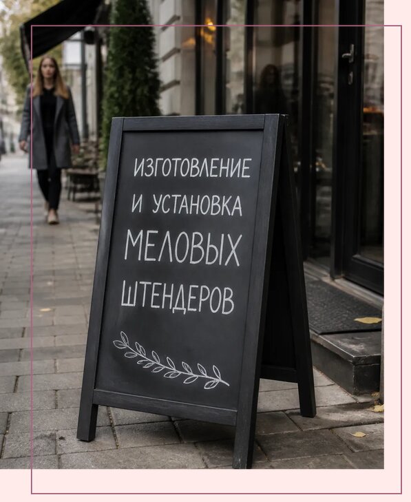 Меловые штендеры в Егорьевске по цене от 6582 р. | Аванза-Грь
